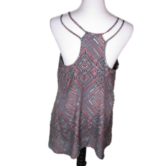 MOSSIMO Geometric Print Sleeveless Blouse Size Medium - Picture 2 of 6